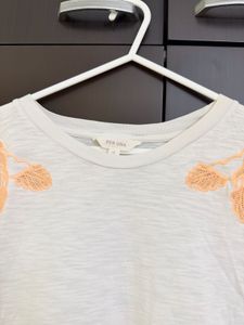 M&amp;S Embroidered Casual T-Shirt