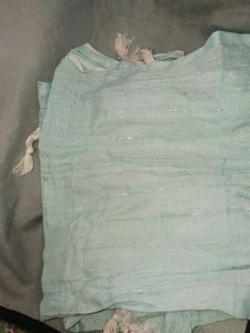Light Blue Scarf with Silver Sparkle
