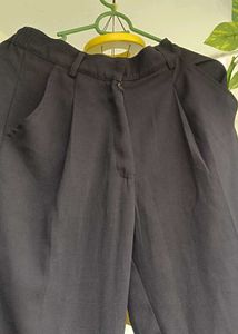 Classic Black Wide-Leg Trousers