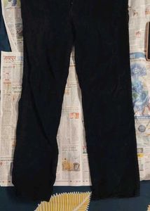 Black Men's (unisex) velvet Jeans