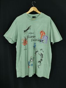 Altheory Green Printed Round Neck T-Shirt (Men)