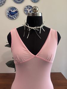 Chic Pink Ruffle Maxi Dress
