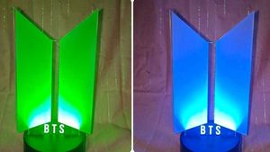 New BTS Logo LED Lamp Light