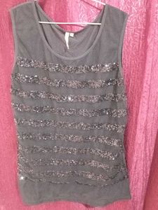 Black Sequins Top