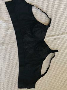Elegant Black Lace Bra
