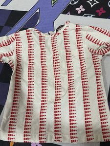 Comfortable Striped Cotton Kurta
