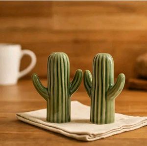 Cute Cactus Salt and Pepper Shakers