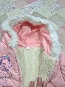 Cute Pink Padded Girls' Jacket