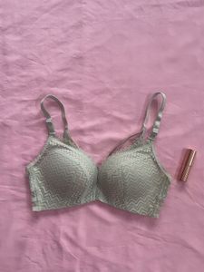 Light Blue Lace Push Up Bra