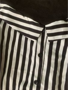 Chic Striped Cold Shoulder Top