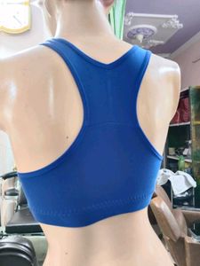 Blue Sports Bra