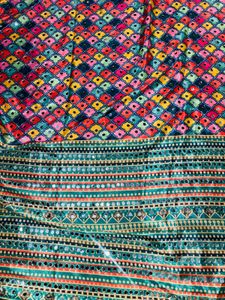 Trending chinnon with beautiful print saree