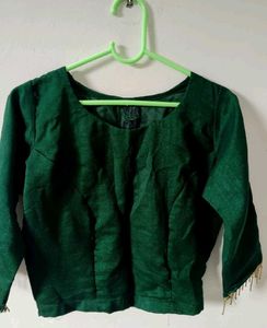 Elegant Emerald Green Blouse
