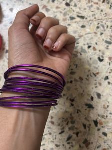 Pink &amp; Gold Bangle Set