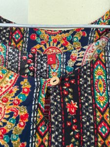 Vibrant Paisley Print Kurta