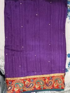 Purple Saree