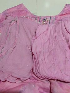 Pink Embroidered Kurta Set