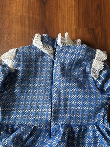 Blue custom made designer dress for 5-7yrs girls