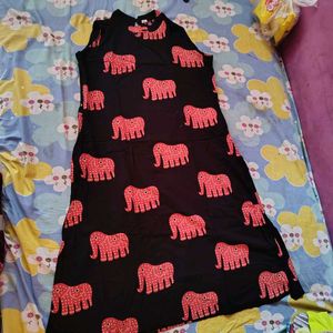 Cute Elephant Print kurta set