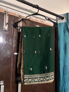 green garara frock set