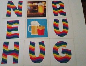 Retro Beer &amp; Fries Wall Art