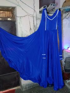 heavy long party wear silk dress
