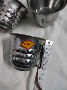 Set of 5 Stainless Steel Cups