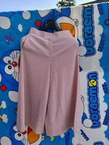 Pink Culottes with stretchable waist