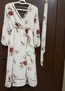 White Floral Dress
