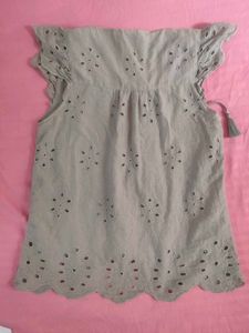 Boho Eyelet Lace Tassel Top