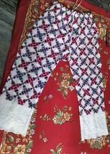 🤍beautiful thread work Patterned Palazzos