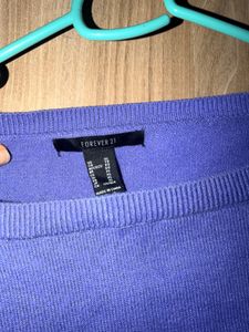 Forever 21 Cropped Knit off shoulder Sweater