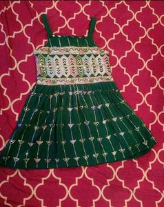 Emerald Green Embellished Dress