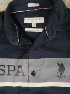 US Polo Assn Navy Blue Shirt for men