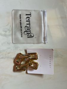 Gold Tone Chain Link Drop Earrings