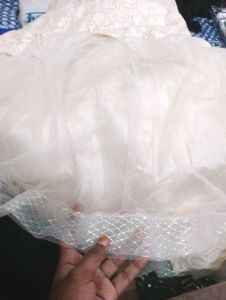 Elegant White Tulle Dress for Girls
