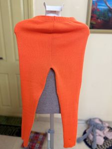 Orange Casual Leggings