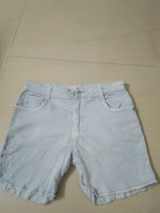 Light Wash Denim Cutoff Shorts