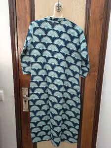 Blue floral print Kurta