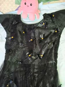 Elegant Black Embellished Gown