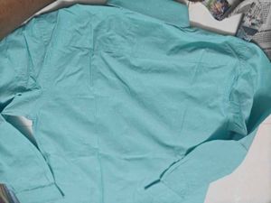 Park Avenue Men's Teal Polka Dot Button-Up Shirt