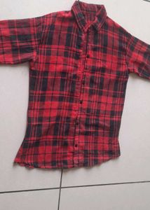 Classic Red & Black Plaid Shirt