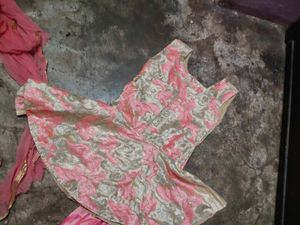 Pink Floral Lehenga Choli Set