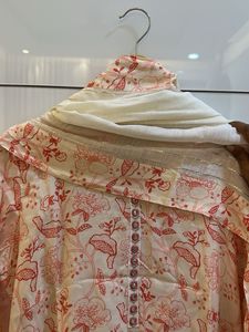 Floral Print Kurta Set with Dupatta