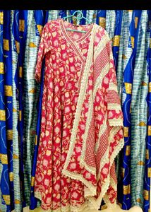 Elegant Blue Floral Kurta set