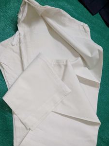 Classic White Straight Leg Trousers