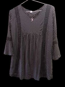Black & White Polka Dot Kurta