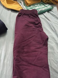 Burgundy Casual Pants
