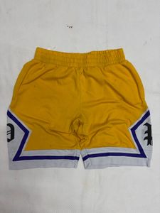 Men's Yellow Basketball Shorts