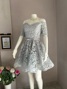 FIXED RATE  Lace Off-Shoulder Party Dress